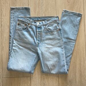 Levi’s 501 W25 L30 light jean- no rip! Worn 1-2 times